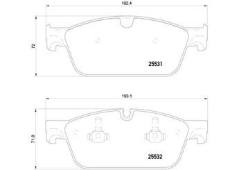 Fren Disk Balata Ön BREMBO P 50 112  A0064203720 64203720 0064203720