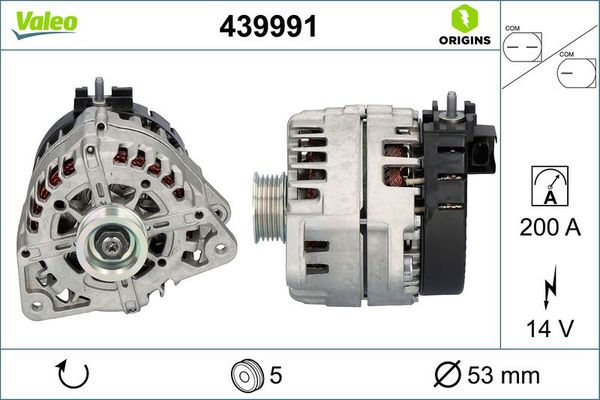 Alternatör  Mercedes B -Serisi (BM 247)(02.2019->)  VALEO 439991