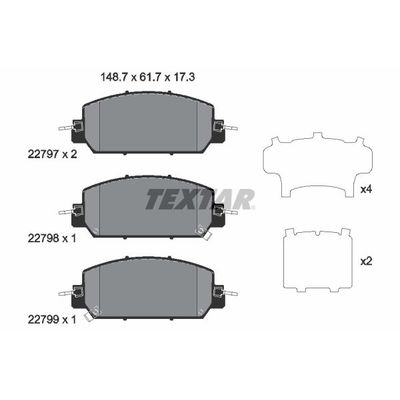 Fren Disk Balata Ön TEXTAR 2279701