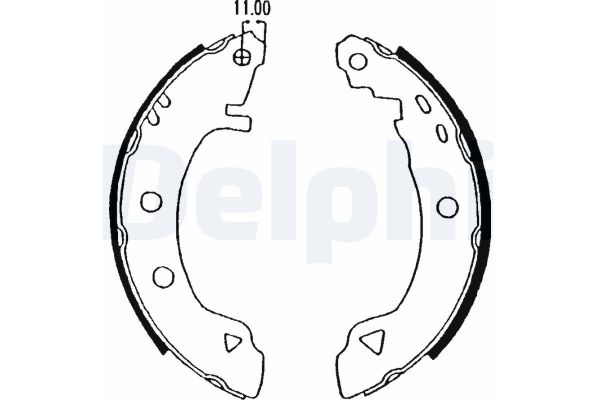 Fren Pabuçlu Balata Arka Lancia Delta (1994->)  DELPHI LS1575