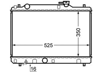 Su Radyatörü  MAHLE CR 743 000S  893121251 1770060G00 1770060G01 1770063G00