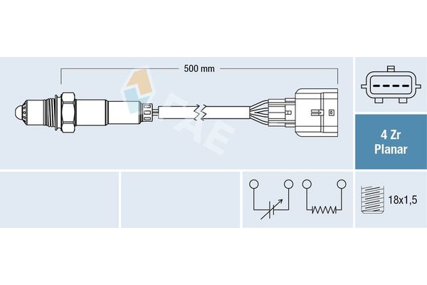 Oksijen (Lambda) Sensörü  FAE 77629