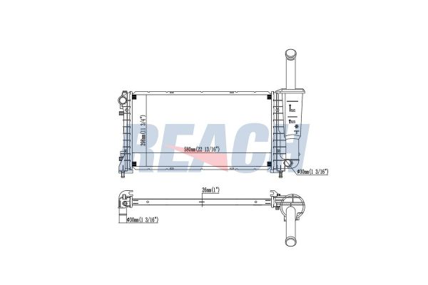 Su Radyatörü  DENSO DRM09106