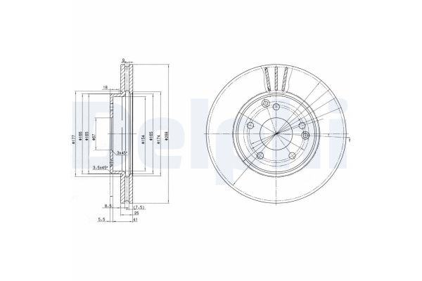 Fren Disk Ayna Ön Sağ ve Sol Mercedes C -Serisi Sedan (BM 202)(04.1993->)  DELPHI BG3240C