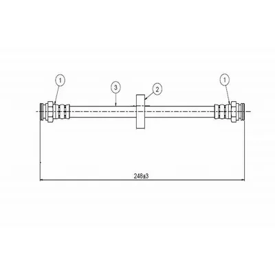Fren Hortumu Arka Sağ veya Sol Fiat Multipla (186)(09.2004->)  CAVO C800 591A