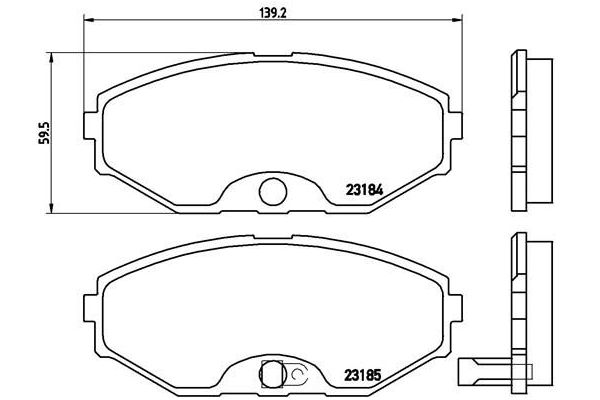 Fren Disk Balata Ön Nissan Maxima QX (CA33)(01.2000->)  BREMBO P 56 045