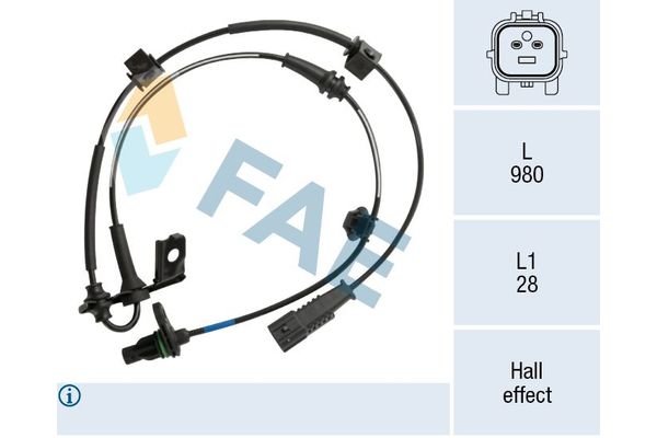 Abs Sensörü Ön Sağ Hyundai Tucson (TL)(09.2015->)  MAHER 16579