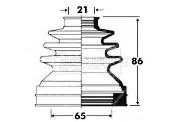 Aks Körüğü Ön İç Sağ veya Sol CM 60105  1603226 93170398 16 03 226