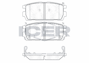 Fren Disk Balata Arka AYD 60528A  58302H1A00 58302-H1A00 58302H1A10 58302-H1A10