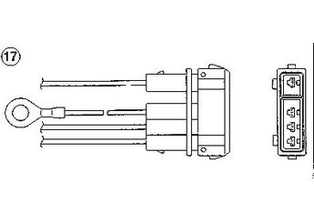 Oksijen (Lambda) Sensörü  NGK 95373  30906265J 030 906 265 J