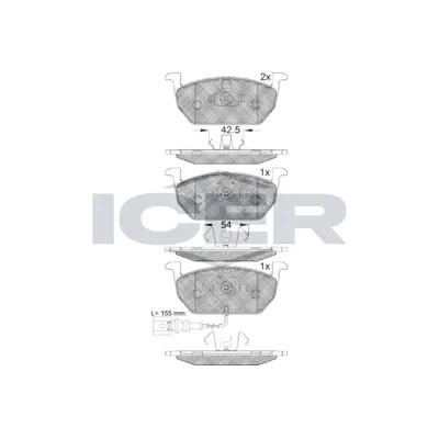 Fren Disk Balata Ön Volkswagen Golf VII (5G1/BE1)(09.2012->)  ART A06.3146
