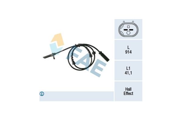 Abs Sensörü Arka Sağ veya Sol FAE 78334
