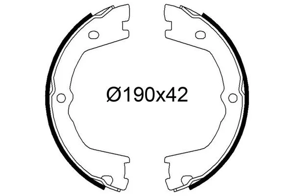 Fren Pabuçlu Balata Arka Iveco Daily Şasi (Kasasız)(1999->)  VALEO 564262