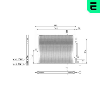 Klima Radyatörü  Porsche Boxster (Typ 986)(08.1996->)  ERA 667432