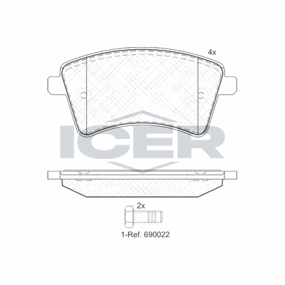 Fren Disk Balata Ön VALEO 672402