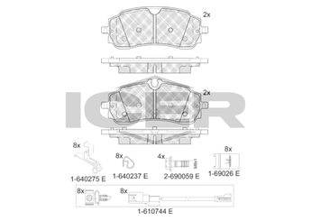 Fren Disk Balata Arka FORD ORJINAL KTRK312M008AA  KTRK312M008AA 2802331