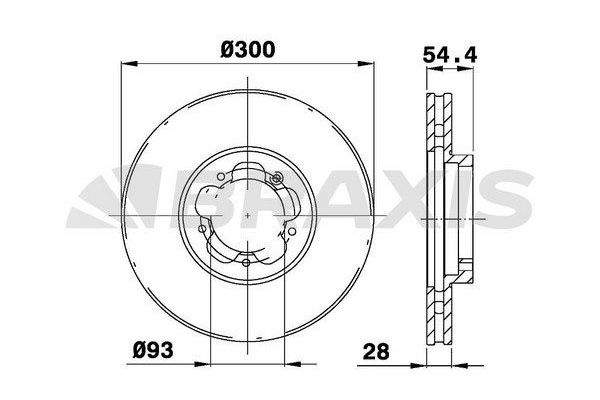 Fren Disk Ayna Ön Sağ ve Sol BRAXIS AD0196