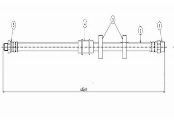 Fren Hortumu Ön Sağ veya Sol CAVO C800 632B  SE022744400C 3943399