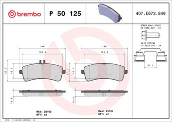 Fren Disk Balata Arka VALEO 671617  4203202 4203304 000 420 33 04 4203502 000 420 35 02 4204602 000 420 46 02 0004203202 64207020 0064207020 74200320 0074200320 74209120 0074209120 84201120 0084201120 A0004203104 A0004203202 A0004203304 A0004204604 A0064207020 A0074209120 A0084201120