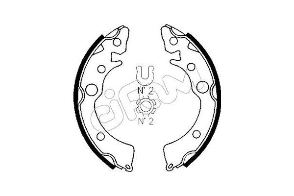 Fren Pabuçlu Balata Arka CIFAM 153-150