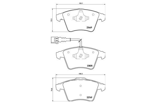 Fren Disk Balata Ön BREMBO P 85 149