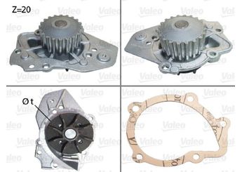 Devirdaim Su Pompası  VALEO 506014  120160 1201-60 95641149 95643824 95656568 95656569 120148 1201-48 120151 1201-51 GWP337 GWP338