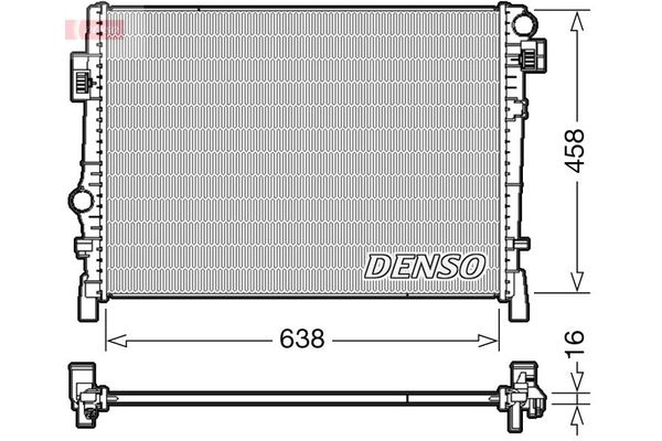 Su Radyatörü  DENSO DRM09054