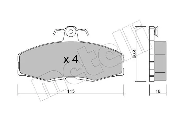 Fren Disk Balata Ön Volkswagen Caddy Pickup (9U7)(06.1996->2001)  FROW 602.1101.003