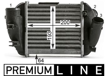 Turbo Radyatörü  MAHLE CI 430 000P  8E0145805G 8E0145805E 8E0145805P 8E0198805 8E0 145 805 E 8E0 145 805 G 8E0 198 805