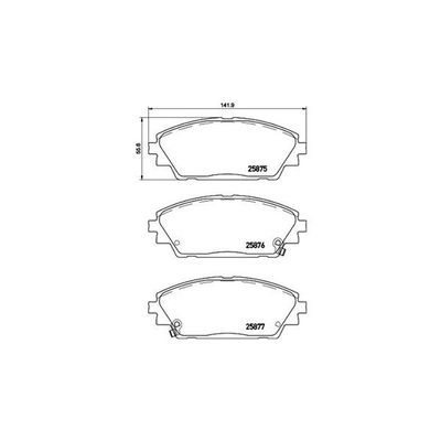 Fren Disk Balata Ön Mazda 3 Sedan (BM/BN)(07.2013->)  MAGNETI MARELLI 363700449050