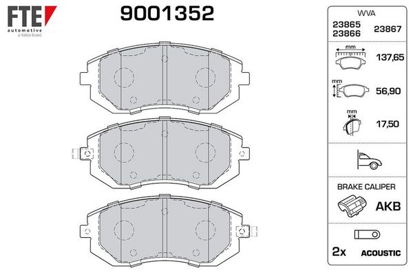 Fren Disk Balata Ön FTE 9001352