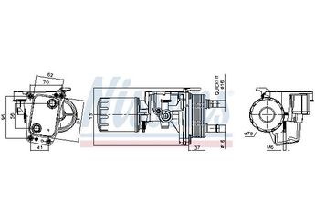Motor Yağ Soğutucu  NISSENS 91337  9807594380 1871413 1871920 9809475780 DS7Q6L625CA DS7Q6L625CB 3553011 SU001A4010