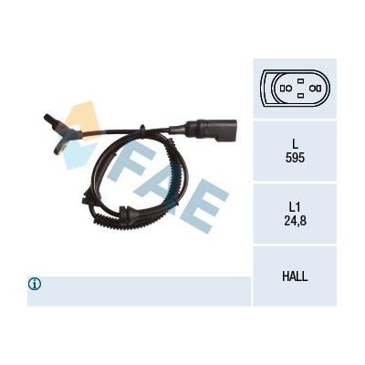 Abs Sensörü Ön Sağ veya Sol Ford Tourneo Connect (TC7)(2002->)  FAE 78152