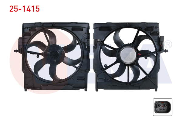 Radyatör Fan ve Motoru  BMW X5 Serisi (E70)(07.2007->)  VEKA 25-1415