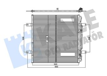 Klima Radyatörü  KALE 350360  9705000054 970 500 00 54 A9705000054