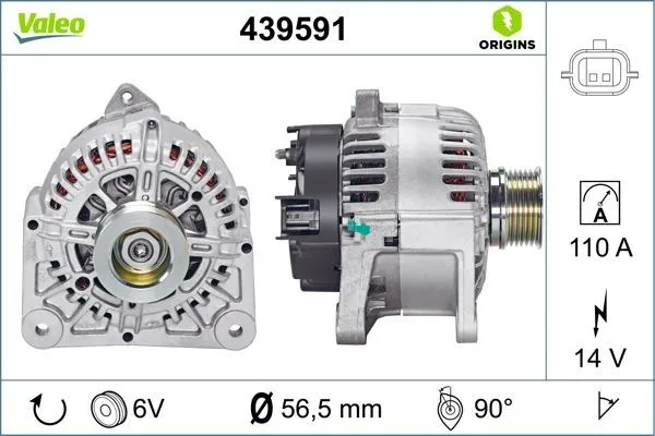Alternatör  VALEO 439591