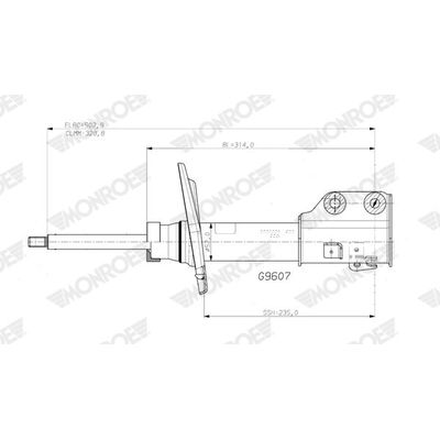 Amortisör Ön Sağ Peugeot 208 (P2)(06.2019->)  OPEL ORJINAL 9834850080