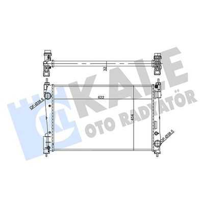 Su Radyatörü  Fiat Grande Punto (199)(2005->)  KALE 356955