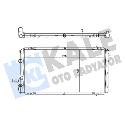 Su Radyatörü  Renault Master Kombi (01.1998->)  KALE 362735