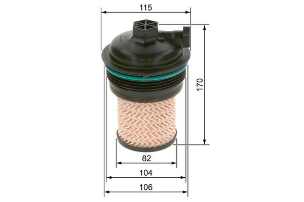 Yakıt Filtresi  Renault Megane IV HB (12.2015->)  BOSCH F 026 402 247