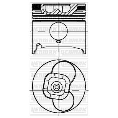 Piston  YENMAK 4386-STD-TPR