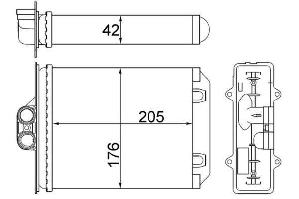 Kalorifer Radyatörü  MAHLE AH 216 000S