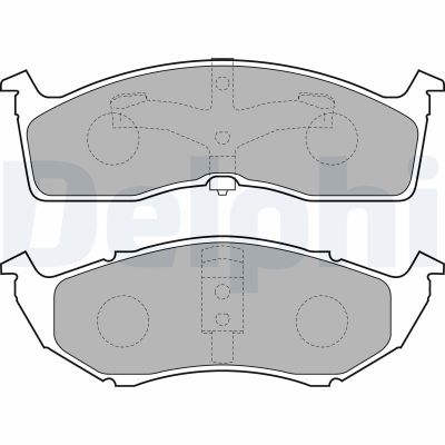 Fren Disk Balata Ön Chrysler 300M (LR)(1998->)  DELPHI LP1531