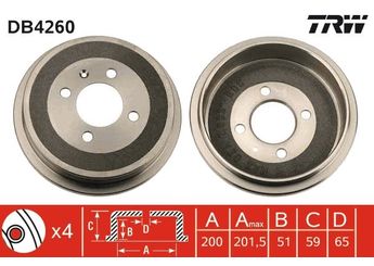 Kampana Arka Sağ veya Sol WALBURG WDR1006AB  6X0609617A 10030811 1S0609617 A113502031BB A11-3502031BB 6X0 609 617 A L1GD609617