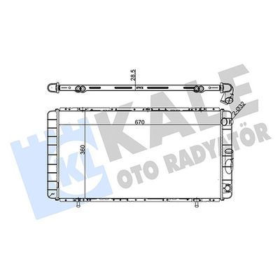 Su Radyatörü  Renault Scenic II (06.2003->)  KALE 208500
