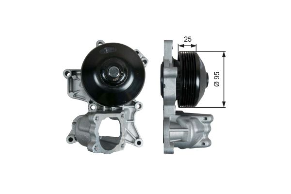 Devirdaim Su Pompası  BMW 3 Serisi Cabrio (E93)(2006->)  GATES WP0121