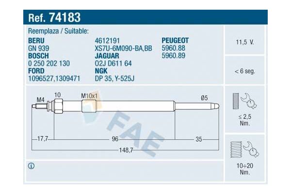 Isıtma Bujisi  SWAPP 60161