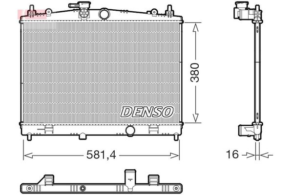 Su Radyatörü  DENSO DRM46079