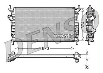 Su Radyatörü  DENSO DRM10074  3M5H8005 3M5H 8005 TL3M5H TL-3M5H 8005RK 8005 RK 1230987 1357325 30741045 3M5H8005TH 3M5H8005TJ Y60115200B Y60115200C Y60115200D Y60115200E 30741094
