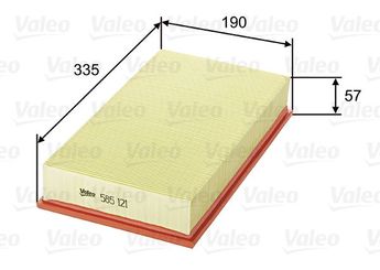 Hava Filtresi  VALEO 585121  A6040940504 6040940504 6040940604 6040942004 A6040940604
